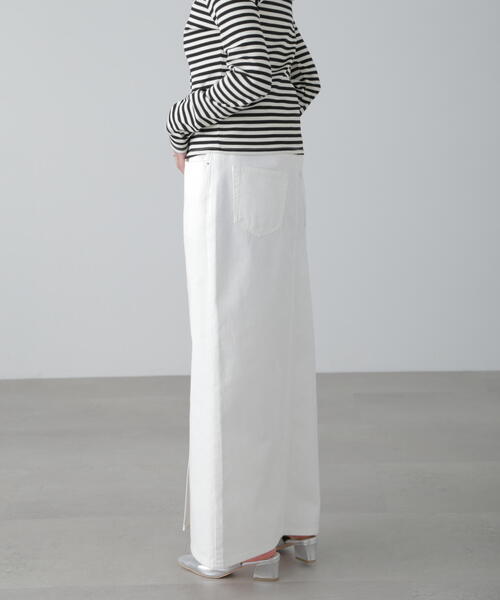 FREE'S MART（フリーズマート）の「◆［MFM］デニムナロースカート（デニムスカート・レディース・ホワイト/ライトインディゴブルー/ブルー系その他・SMALL/MEDIUM）」の8枚目の写真