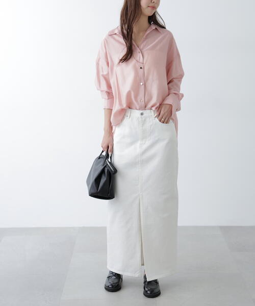 FREE'S MART（フリーズマート）の「◆［MFM］デニムナロースカート（デニムスカート・レディース・ホワイト/ライトインディゴブルー/ブルー系その他・SMALL/MEDIUM）」の18枚目の写真