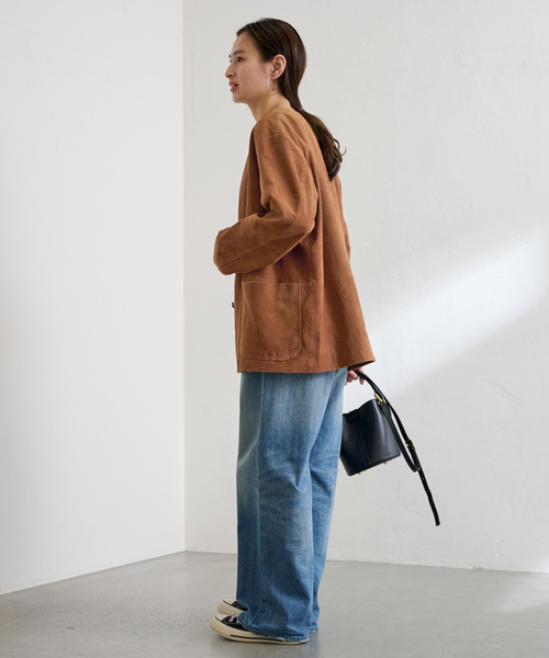 セール】THRIFTY LOOK leather カバーオール（ライダース