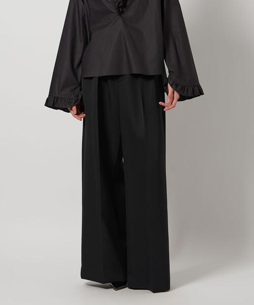 LOEFF（ロエフ）の「＜LOEFF＞ギャバジン  バギーパンツ（その他パンツ・レディース・ブラック/グレー・0/1/00）」の15枚目の写真