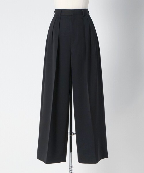 LOEFF（ロエフ）の「＜LOEFF＞ギャバジン  バギーパンツ（その他パンツ・レディース・ブラック/グレー・0/1/00）」の7枚目の写真