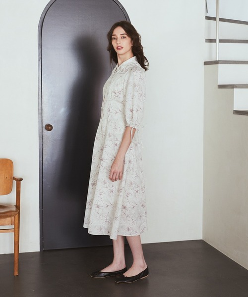 Maison de FLEUR（メゾンドフルール）の「はしごレースシャツワンピース（ワンピース・レディース・ラベンダー/その他14・FREE）」の17枚目の写真