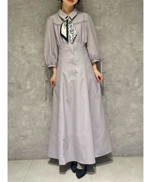 Maison de FLEUR（メゾンドフルール）の「はしごレースシャツワンピース（ワンピース・レディース・ラベンダー/その他14・FREE）」の21枚目の写真