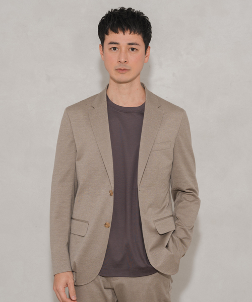 EDIFICE(エディフィス)の「ハイツイスト ジャージー 2B ジャケット【セットアップ着用可】(テーラードジャケット・メンズ・ネイビー/ベージュ/チャコールグレー・X-SMALL/SMALL/XX-LARGE/X-LARGE/LARGE/MEDIUM)」の19枚目の写真