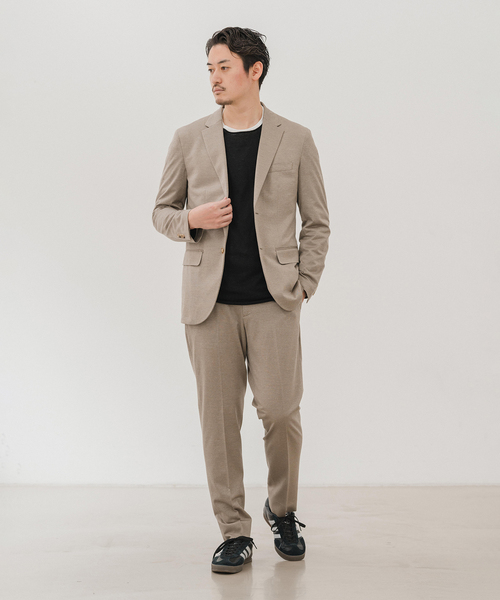 EDIFICE(エディフィス)の「ハイツイスト ジャージー 2B ジャケット【セットアップ着用可】(テーラードジャケット・メンズ・ネイビー/ベージュ/チャコールグレー・X-SMALL/SMALL/XX-LARGE/X-LARGE/LARGE/MEDIUM)」の22枚目の写真