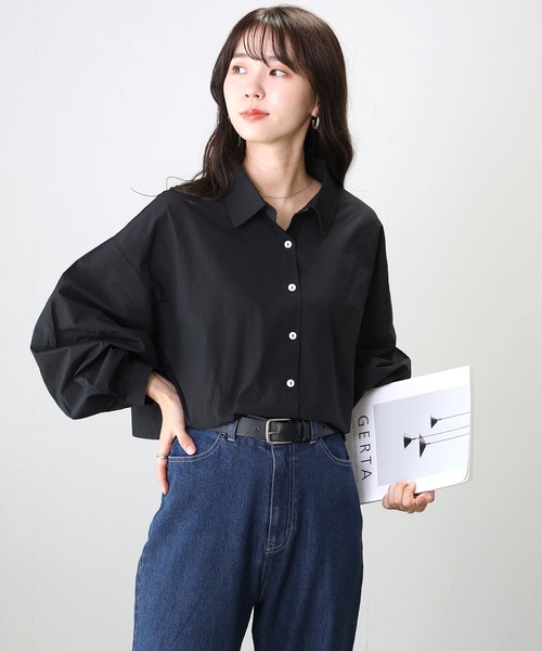 Aletta vita(アレッタビータ)の「ボリュームスリーブコットンシャツブラウス(シャツ/ブラウス・レディース・オフホワイト/ブラック・M)」の18枚目の写真
