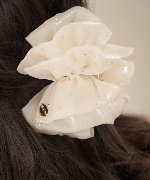 セール】キラキラ シュシュ風 バンスクリップ le reve vaniller