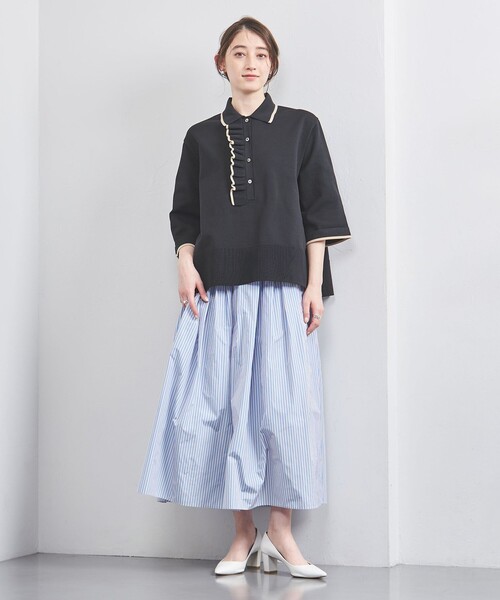 新品未使用品UNITED ARROWSミニマル フリルポロニット ミニマル フリル ポロニット（ニット/セーター）｜UNITED ARROWS