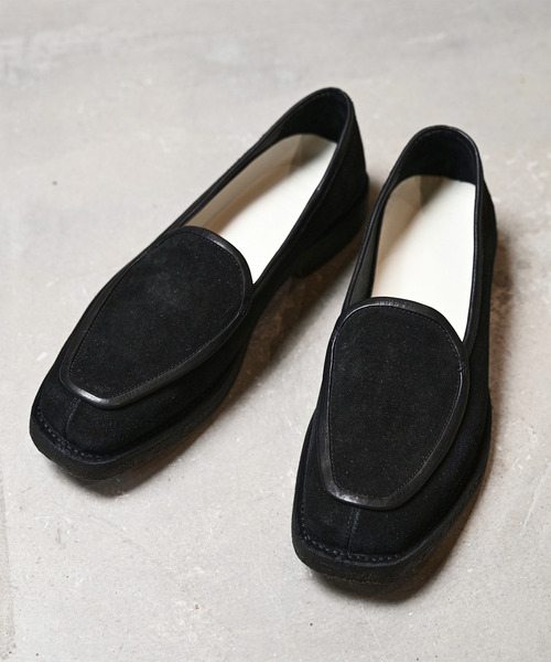 EARLE(アール)の「EARLE アール / E belgain shoes ベルジャンシューズ ローファー / ER5101(ローファー・メンズ・ライトベージュ/ブラック・40/41/42/43)」の1枚目の写真