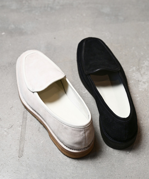 EARLE(アール)の「EARLE アール / E belgain shoes ベルジャンシューズ ローファー / ER5101(ローファー・メンズ・ライトベージュ/ブラック・40/41/42/43)」の3枚目の写真