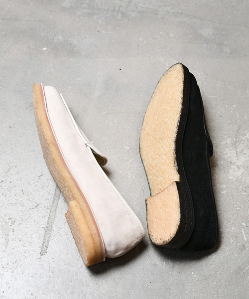 EARLE(アール)の「EARLE アール / E belgain shoes ベルジャンシューズ ローファー / ER5101(ローファー・メンズ・ライトベージュ/ブラック・40/41/42/43)」の4枚目の写真