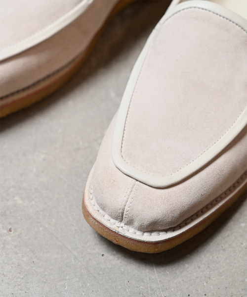 EARLE(アール)の「EARLE アール / E belgain shoes ベルジャンシューズ ローファー / ER5101(ローファー・メンズ・ライトベージュ/ブラック・40/41/42/43)」の14枚目の写真