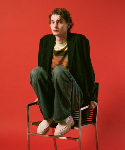 EARLE(アール)の「EARLE アール / E belgain shoes ベルジャンシューズ ローファー / ER5101(ローファー・メンズ・ライトベージュ/ブラック・40/41/42/43)」の17枚目の写真