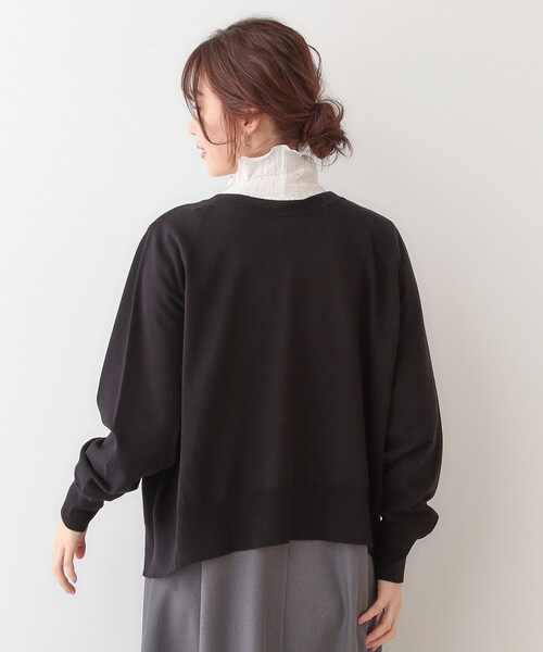 DRESKIP（ドレスキップ）の「【洗える/S-LL/前後2WAY】クルーネックニットカーディガン（カーディガン/ボレロ・レディース・ブラック/イエロー系その他/ナチュラル/グリーン系・01/02/03/04）」の15枚目の写真