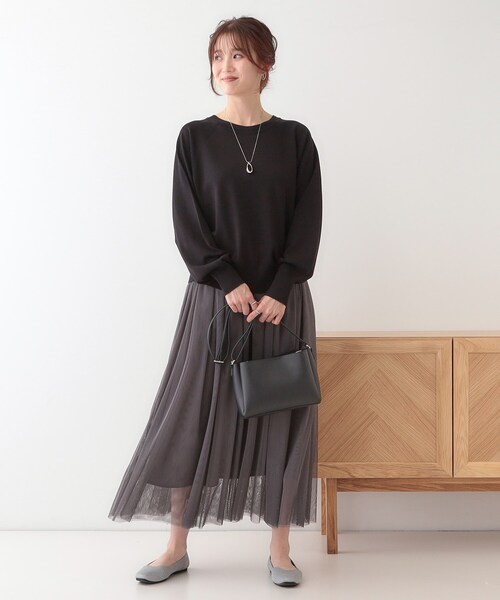 DRESKIP（ドレスキップ）の「【洗える/S-LL/前後2WAY】クルーネックニットカーディガン（カーディガン/ボレロ・レディース・ブラック/イエロー系その他/ナチュラル/グリーン系・01/02/03/04）」の16枚目の写真