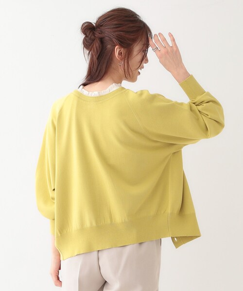 DRESKIP（ドレスキップ）の「【洗える/S-LL/前後2WAY】クルーネックニットカーディガン（カーディガン/ボレロ・レディース・ブラック/イエロー系その他/ナチュラル/グリーン系・01/02/03/04）」の22枚目の写真