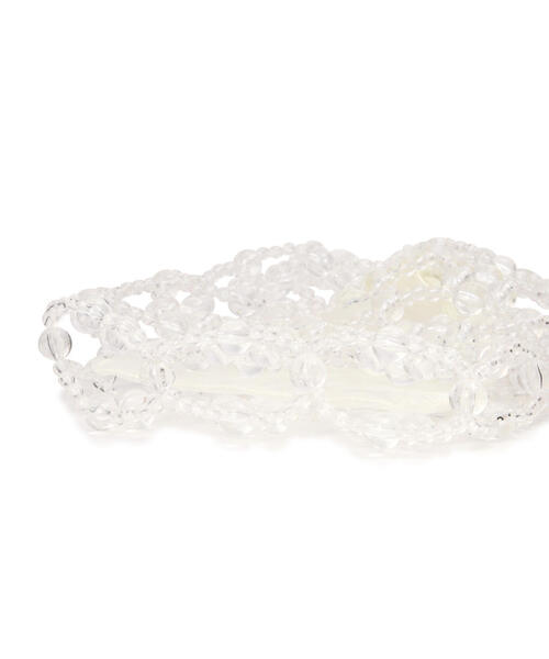 EDIT COLOGNE（エディットコロン）の「ビーズミニバッグ（ハンドバッグ・レディース・ホワイト/シルバー・ﾌﾘ-）」の7枚目の写真