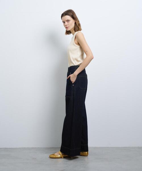LANVIN en Bleu(ランバンオンブルー)の「デニムバギーパンツ(デニムパンツ・レディース・ネイビー・34/36/38/40)」の12枚目の写真