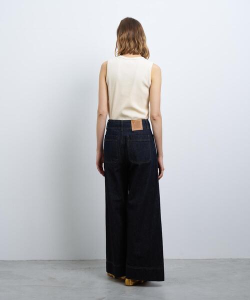 LANVIN en Bleu(ランバンオンブルー)の「デニムバギーパンツ(デニムパンツ・レディース・ネイビー・34/36/38/40)」の13枚目の写真