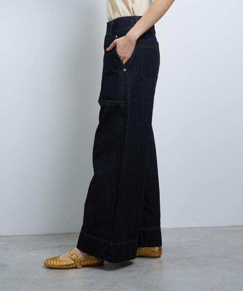 LANVIN en Bleu(ランバンオンブルー)の「デニムバギーパンツ(デニムパンツ・レディース・ネイビー・34/36/38/40)」の15枚目の写真