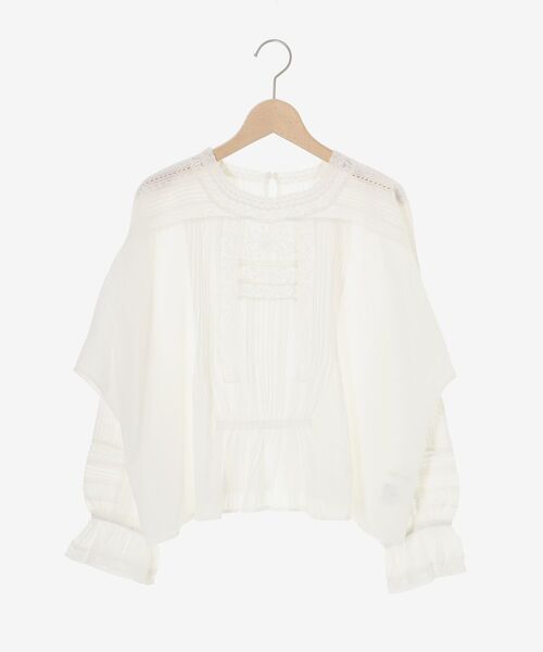 le.coeur blanc(ルクールブラン)の「《手洗い可能》Fanakaリバーレースブラウス(シャツ/ブラウス・レディース・オフホワイト/ブルー・38)」の21枚目の写真
