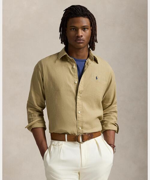 クラシック フィット リネンコットン シャツ（シャツ⁄ブラウス）｜POLO