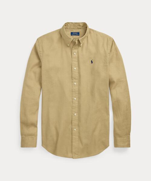 POLO RALPH LAUREN（ポロ ラルフ ローレン）の「クラシック フィット リネンコットン シャツ（シャツ/ブラウス・メンズ・ブラウン系3・L/M/S/XS/XL/XXL）」の8枚目の写真