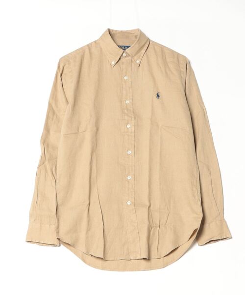 POLO RALPH LAUREN（ポロ ラルフ ローレン）の「クラシック フィット リネンコットン シャツ（シャツ/ブラウス・メンズ・ブラウン系3・L/M/S/XS/XL/XXL）」の3枚目の写真