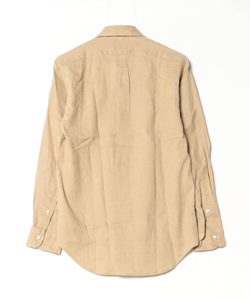POLO RALPH LAUREN（ポロ ラルフ ローレン）の「クラシック フィット リネンコットン シャツ（シャツ/ブラウス・メンズ・ブラウン系3・L/M/S/XS/XL/XXL）」の2枚目の写真