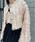 Ameri�i�A�����j�́uMIX PINK SHAGGY SHORT JACKET�i�m�[�J���[�W���P�b�g�j�v�b�}���`