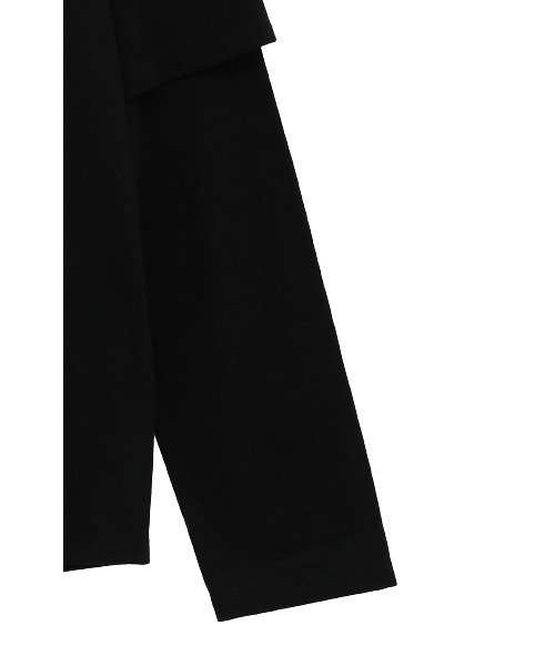 CLANE（クラネ）の「CLANE/クラネ/TEE LAYERED LONGSLEEVE TOPS（Tシャツ/カットソー・レディース・ブラック/ホワイト/ベージュ・1）」の11枚目の写真