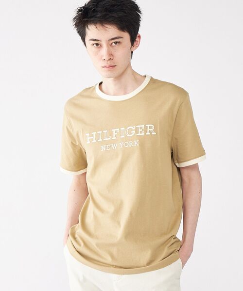 TOMMY HILFIGER(トミーヒルフィガー)の「【オンライン限定】【ユニセックス】トミーヒルフィガー モノタイプリンガーTシャツ(Tシャツ/カットソー・メンズ・ブルー/ホワイト/ネイビー/ベージュ・X-LARGE/X-SMALL/SMALL/LARGE/MEDIUM)」の21枚目の写真