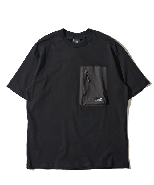 TAION（タイオン）の「【TAION/タイオン】MOUNTAIN STORAGE POCKET T / マウンテン ストレージ ポケットTシャツ（Tシャツ/カットソー・メンズ・ホワイト/ネイビー/ブラック/パープル/オリーブ/その他・MEDIUM/X-LARGE/LARGE）」の3枚目の写真