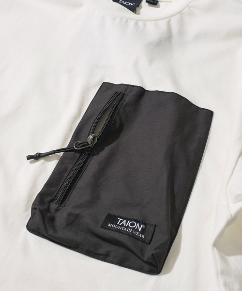 TAION（タイオン）の「【TAION/タイオン】MOUNTAIN STORAGE POCKET T / マウンテン ストレージ ポケットTシャツ（Tシャツ/カットソー・メンズ・ホワイト/ネイビー/ブラック/パープル/オリーブ/その他・MEDIUM/X-LARGE/LARGE）」の19枚目の写真