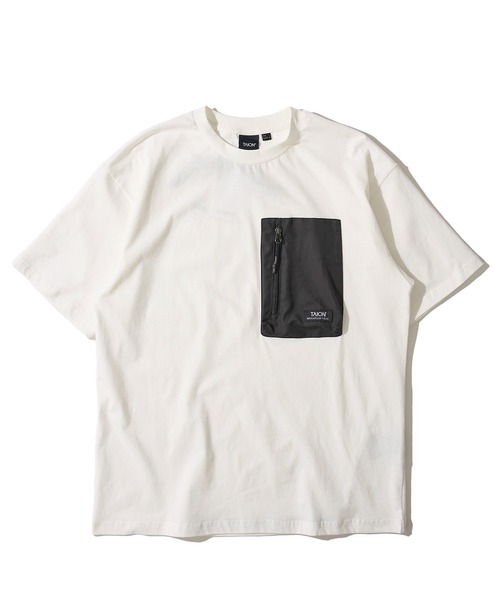 TAION（タイオン）の「【TAION/タイオン】MOUNTAIN STORAGE POCKET T / マウンテン ストレージ ポケットTシャツ（Tシャツ/カットソー・メンズ・ホワイト/ネイビー/ブラック/パープル/オリーブ/その他・MEDIUM/X-LARGE/LARGE）」の7枚目の写真