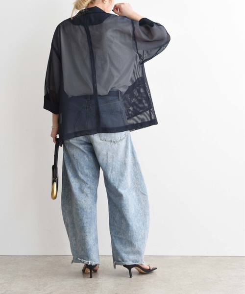 新品　今季　エイミーロウ　Eimee Law メッシュテーラード ラフジャケット メッシュテーラード ラフジャケット Eimee Law│Eimee Law