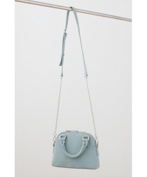 AZUL by moussy(アズールバイマウジー)の「デニムミニダブルジッパーバッグ(ショルダーバッグ・レディース・ライトブルー/ピンク・FREE)」の15枚目の写真