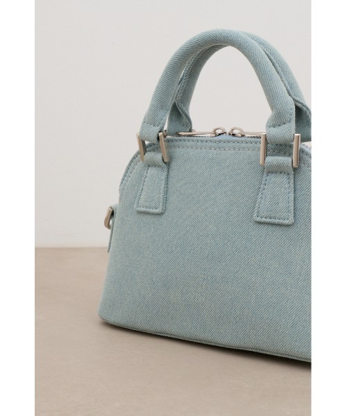 AZUL by moussy(アズールバイマウジー)の「デニムミニダブルジッパーバッグ(ショルダーバッグ・レディース・ライトブルー/ピンク・FREE)」の11枚目の写真