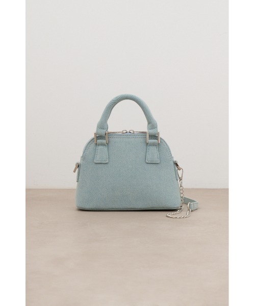 AZUL by moussy(アズールバイマウジー)の「デニムミニダブルジッパーバッグ(ショルダーバッグ・レディース・ライトブルー/ピンク・FREE)」の5枚目の写真