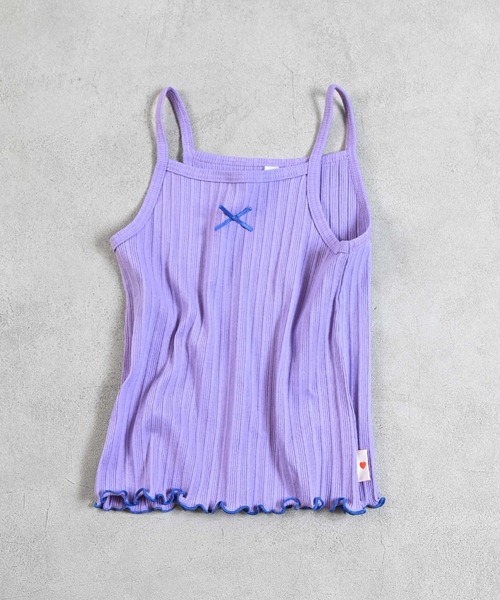 Life Support Products（ライフサポートプロダクツ）の「ムジリブキャミソール（キャミソール・キッズ・オフホワイト/グレー/ライトピンク/ピンク/ブラウン/ミント/ラベンダー/オレンジ/ベージュ/チャコール・80/90/100/110/120/130）」の7枚目の写真