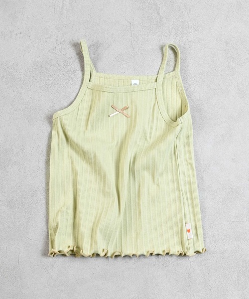 Life Support Products（ライフサポートプロダクツ）の「ムジリブキャミソール（キャミソール・キッズ・オフホワイト/グレー/ライトピンク/ピンク/ブラウン/ミント/ラベンダー/オレンジ/ベージュ/チャコール・80/90/100/110/120/130）」の5枚目の写真