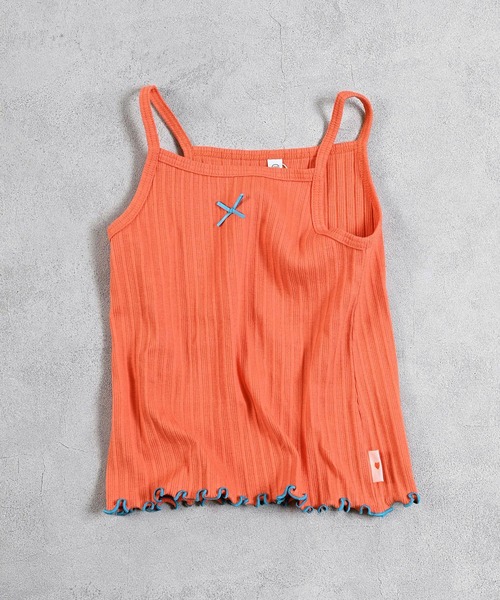 Life Support Products（ライフサポートプロダクツ）の「ムジリブキャミソール（キャミソール・キッズ・オフホワイト/グレー/ライトピンク/ピンク/ブラウン/ミント/ラベンダー/オレンジ/ベージュ/チャコール・80/90/100/110/120/130）」の10枚目の写真