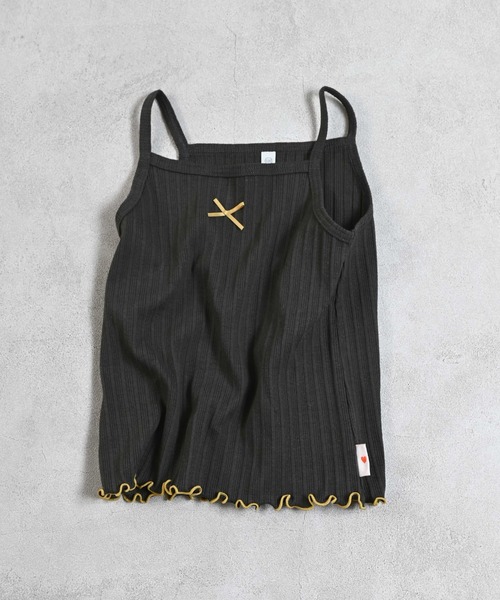 Life Support Products（ライフサポートプロダクツ）の「ムジリブキャミソール（キャミソール・キッズ・オフホワイト/グレー/ライトピンク/ピンク/ブラウン/ミント/ラベンダー/オレンジ/ベージュ/チャコール・80/90/100/110/120/130）」の4枚目の写真