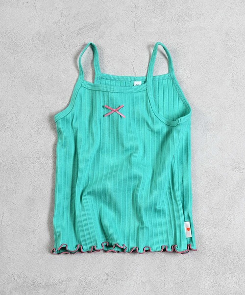 Life Support Products（ライフサポートプロダクツ）の「ムジリブキャミソール（キャミソール・キッズ・オフホワイト/グレー/ライトピンク/ピンク/ブラウン/ミント/ラベンダー/オレンジ/ベージュ/チャコール・80/90/100/110/120/130）」の6枚目の写真