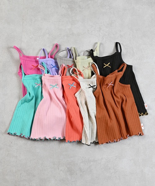 Life Support Products（ライフサポートプロダクツ）の「ムジリブキャミソール（キャミソール・キッズ・オフホワイト/グレー/ライトピンク/ピンク/ブラウン/ミント/ラベンダー/オレンジ/ベージュ/チャコール・80/90/100/110/120/130）」の12枚目の写真