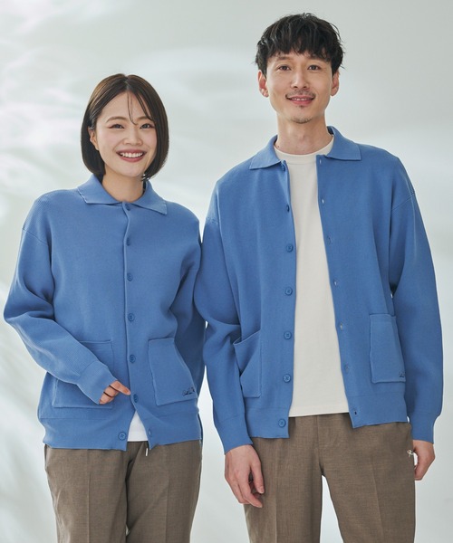 アーノルドパーマー ネルシャツ カーディガン M セールスポンディッシュニット シャツカーディガン（カーディガン