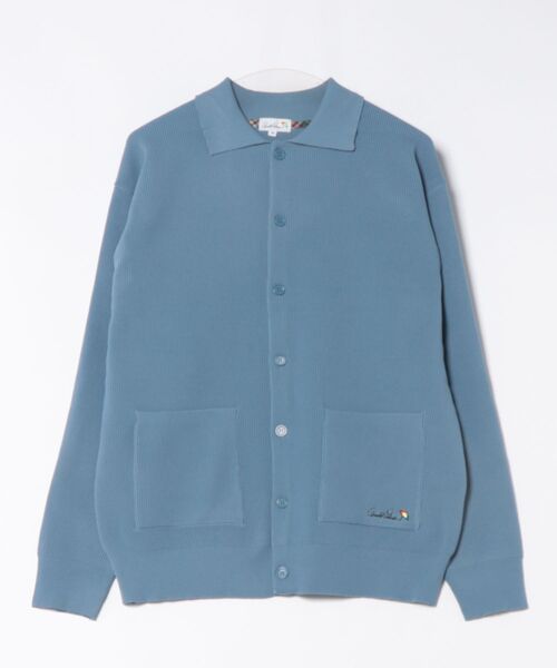 Arnold Palmer（アーノルドパーマー）の「スポンディッシュニット シャツカーディガン（カーディガン/ボレロ・レディース・グレイッシュブルー/アイボリー・XS/S/M/L/LL）」の4枚目の写真