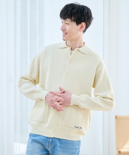 Arnold Palmer（アーノルドパーマー）の「スポンディッシュニット シャツカーディガン（カーディガン/ボレロ・レディース・グレイッシュブルー/アイボリー・XS/S/M/L/LL）」の13枚目の写真