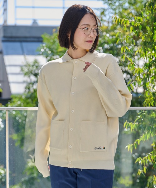 Arnold Palmer（アーノルドパーマー）の「スポンディッシュニット シャツカーディガン（カーディガン/ボレロ・レディース・グレイッシュブルー/アイボリー・XS/S/M/L/LL）」の10枚目の写真