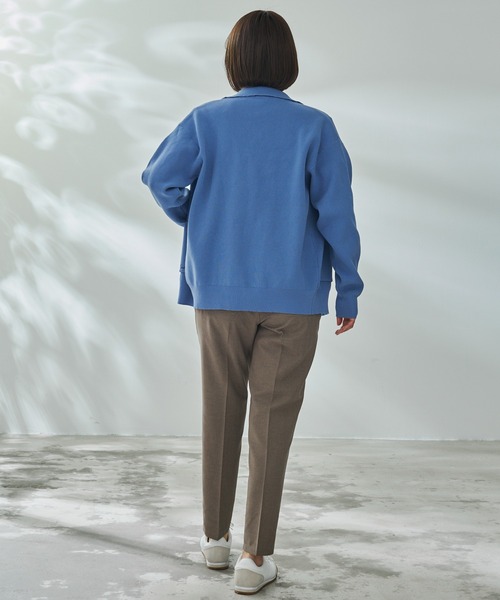 Arnold Palmer（アーノルドパーマー）の「スポンディッシュニット シャツカーディガン（カーディガン/ボレロ・レディース・グレイッシュブルー/アイボリー・XS/S/M/L/LL）」の18枚目の写真